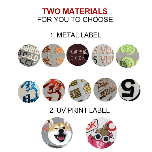50pcs Custom 3D Silver Transfer Sticker, Personal Logo Label Embossed Self-adhesive Stickers