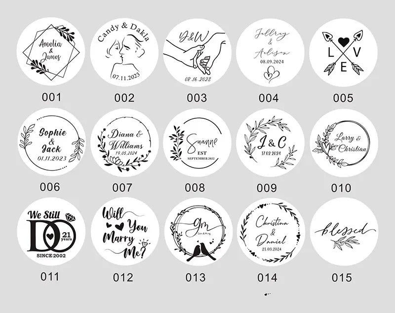 Wedding Sticker Design