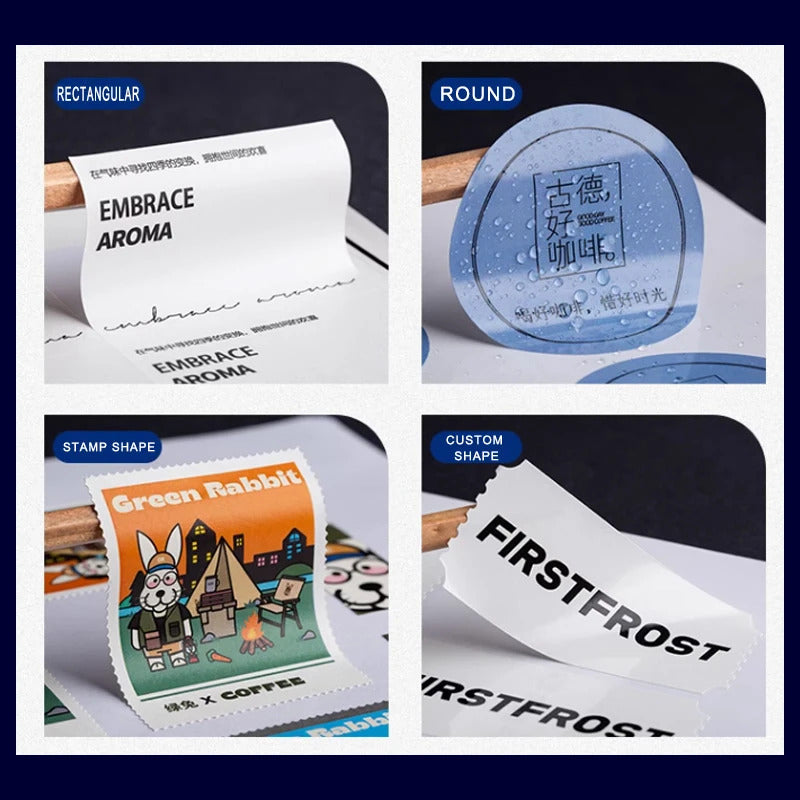 Etiqueta impermeable personalizada para botella de perfume con logotipo personal. Adhesivo a prueba de aceite para tazas, tazas y fiestas.