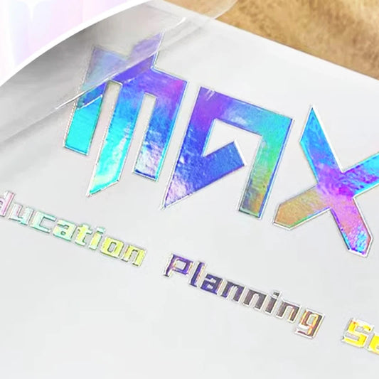 Custom Laser Transfer Sticker, Personal Logo Holographic Self-adhesive Label on bottles Tubes, Metal Material