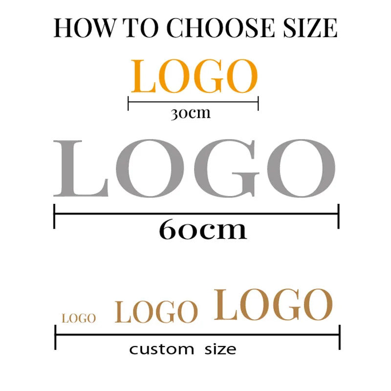 Custom Name 3D Gold Face Letters,  Acrylic Advertising Silver Logo for Wall and Door Signs