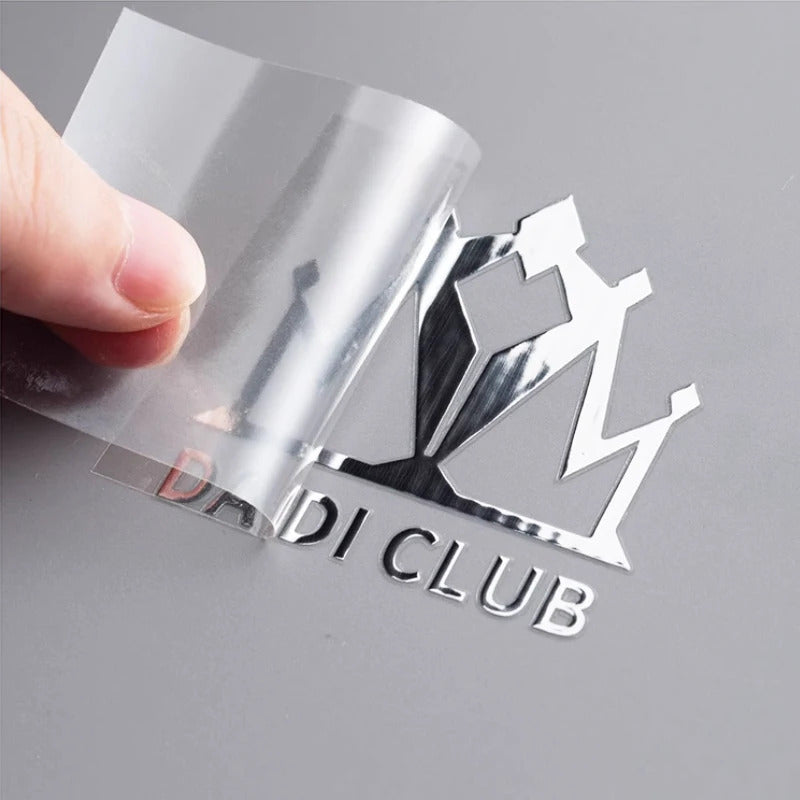 50pcs Custom Rose Gold Transfer Sticker, Self-adhesive Label On Bottles, Paper Bag, Kraft Paper and Leather Face