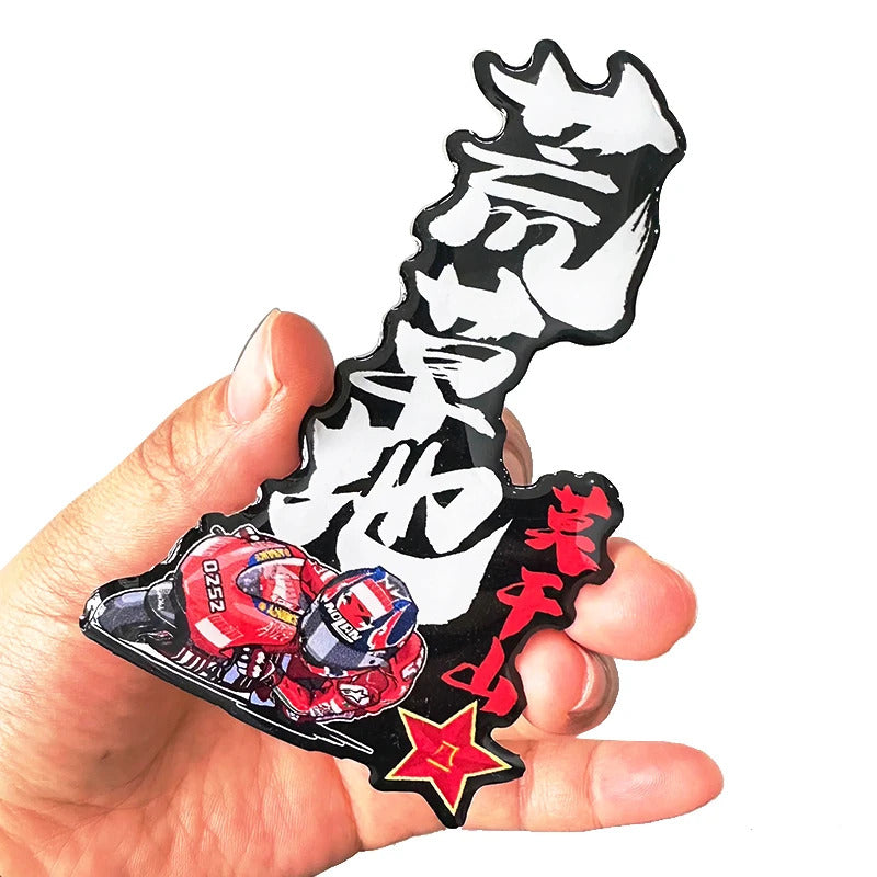 3D crystal car sticker custom design