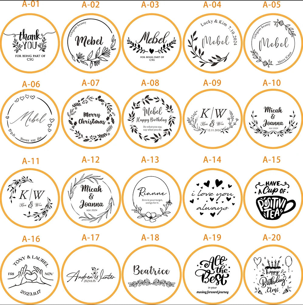 10 posavasos personalizados con nombre grabado, posavasos para regalos navideños y recuerdos de boda. 