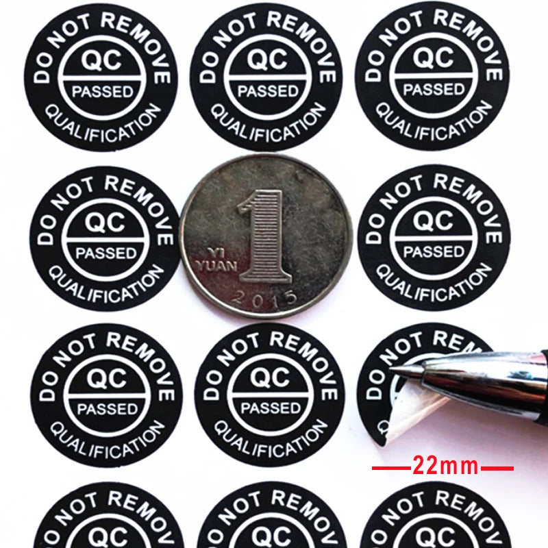 Warranty Void If Seal Broken Damaged Shredded Paper Sticker, Tamper Evident Removal Proof Repair Stamps Label