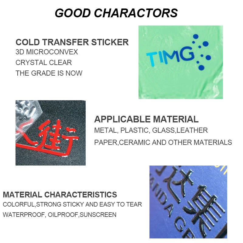 50pcs Custom UV Print Transfer Sticker, Personal Logo print, Crystal Self-adhesive Label On Bottles Packing Bag Box
