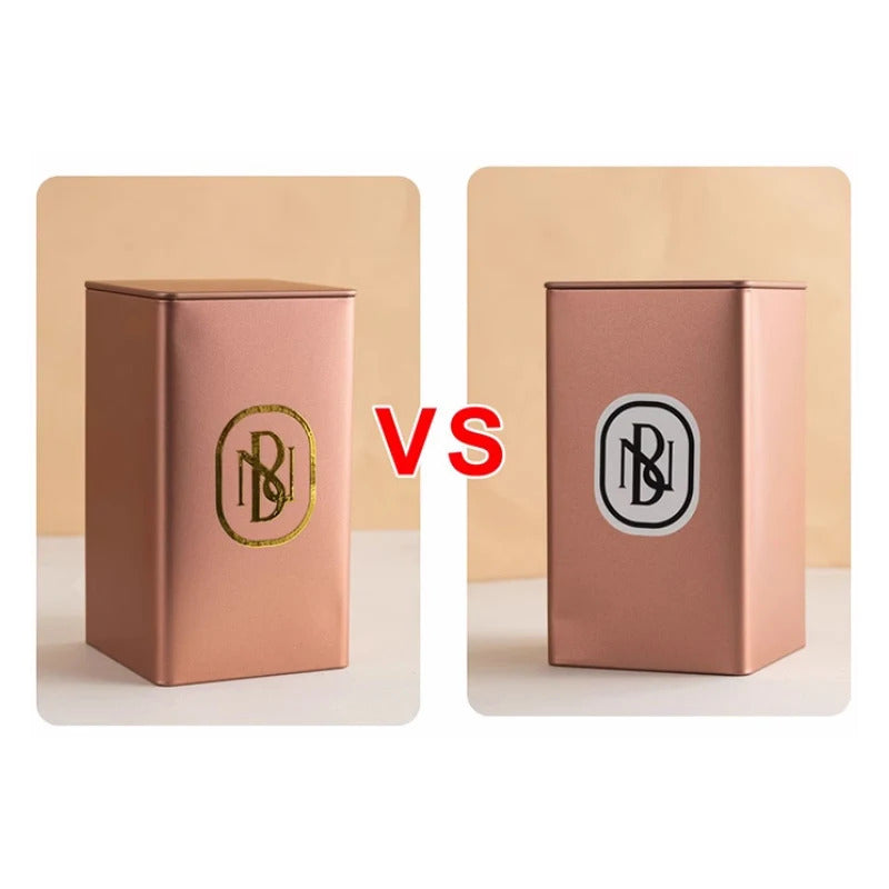 50pcs Custom 3D Gold UV Transfer Sticker, Personal Logo on Cup, Self-adhesive Label on Tubes, for Packing bag Carboard Box