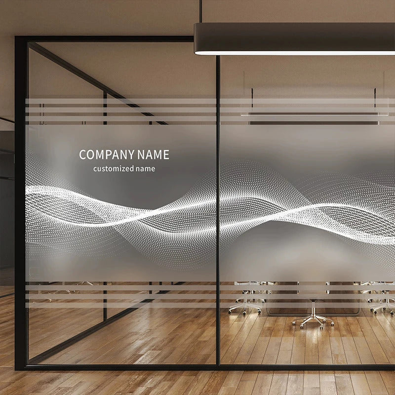 Custom Window Stickers, Big Transparent Vinyle Film on Shop Glasses,Company Label on Meeting Room
