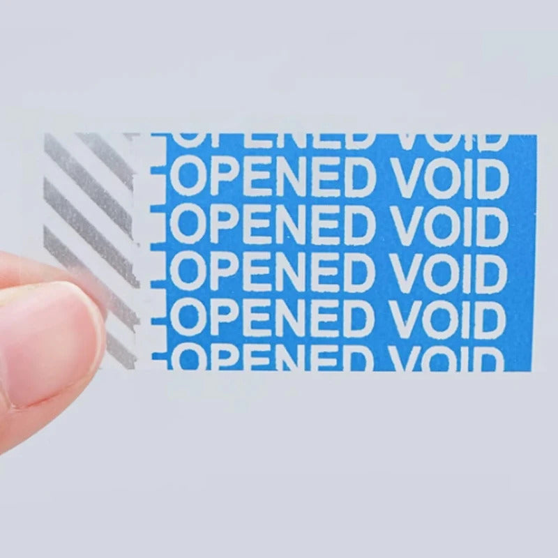 Transfer Tamper Evident Security Warranty Void Stickers/Labels/Seals