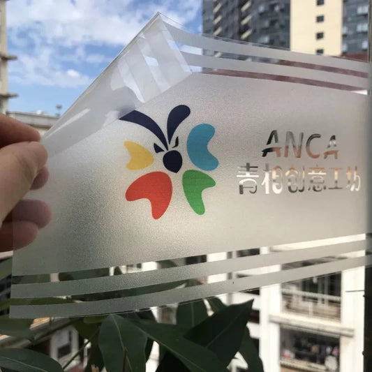 Custom Print vinyl film on shop glasses