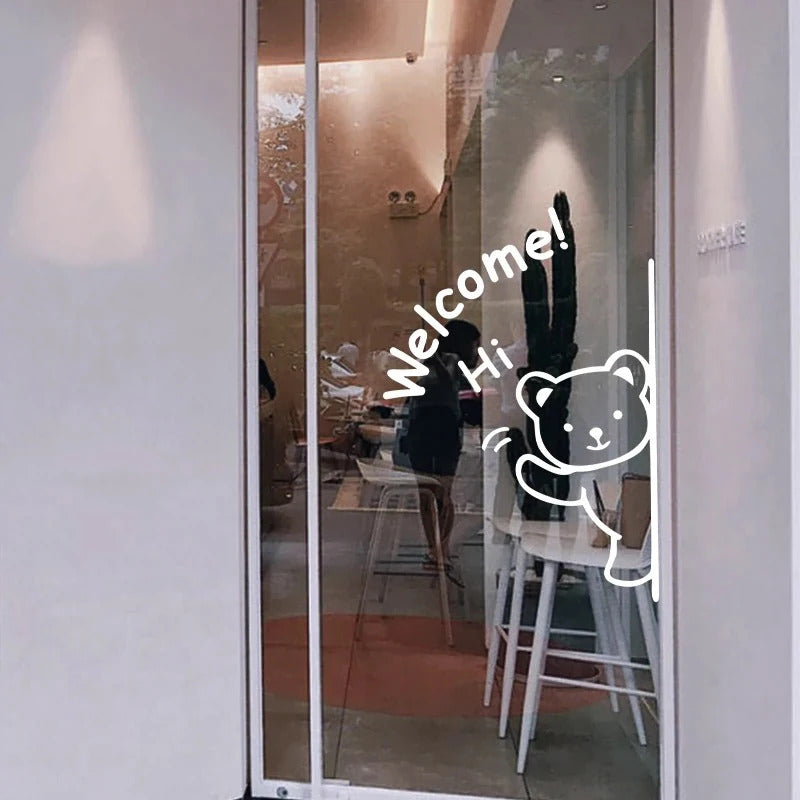 Custom window label for shop decoration