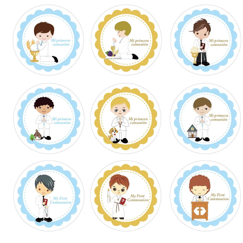 New design primera comunion label