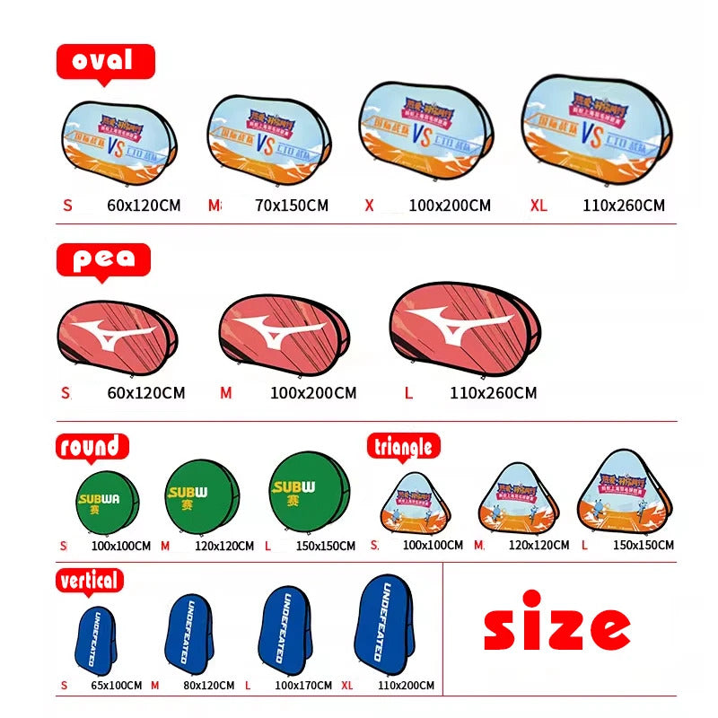 Custom Outdoor Folding Floor Signs for Sport Competition Fence Advertising with Company Logo Exhibition Display Stand