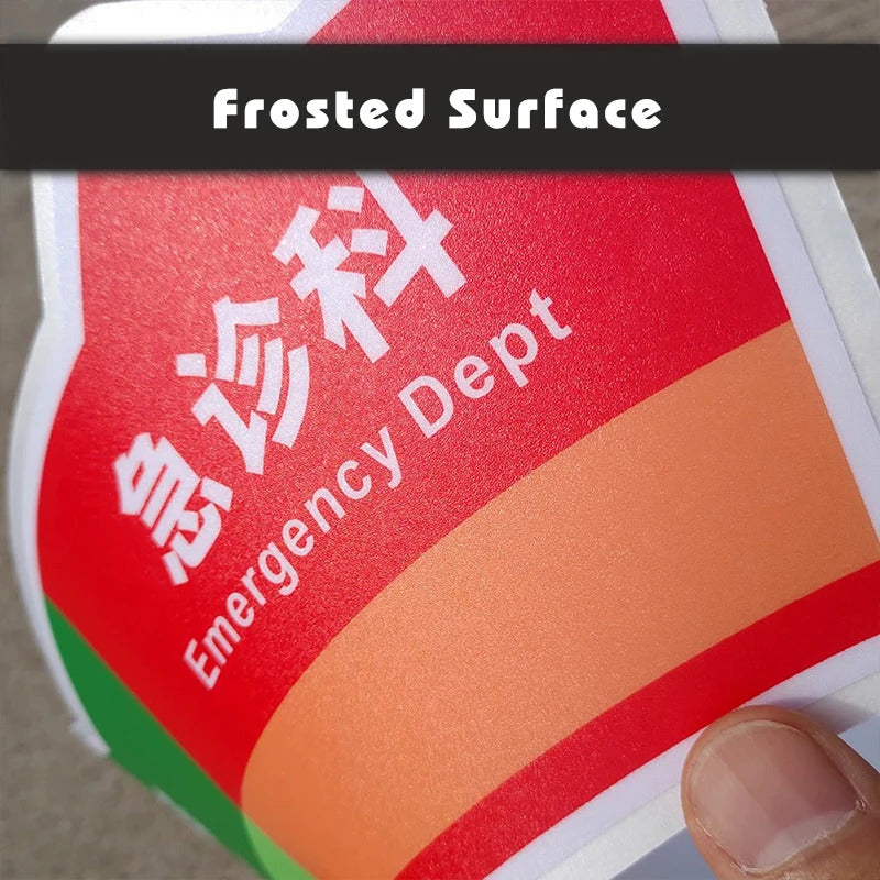 Custom Outdoor Floor Stickers, High-Adhesion Wall Decals, Weatherproof Advertising Signs